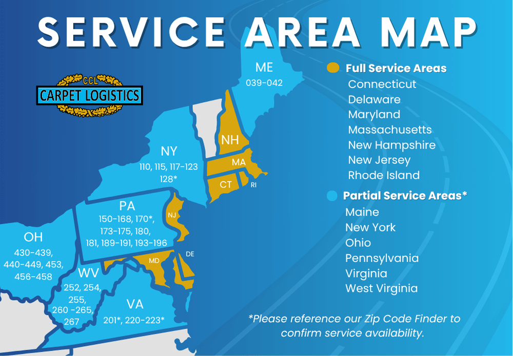 CCL New Terminal | Ohio, Western PA, and More of the Mid-Atlantic Region!